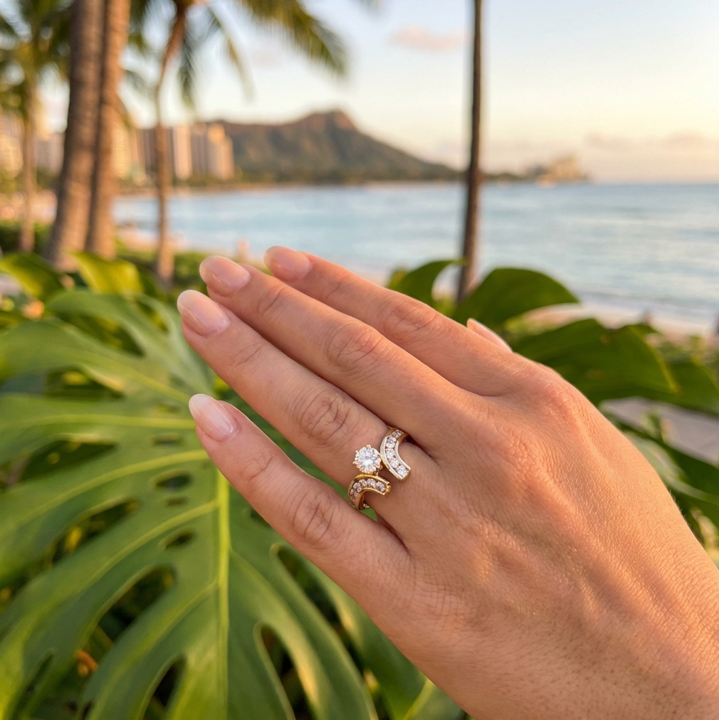 1.25 Carats Engagement or Right Hand Ring