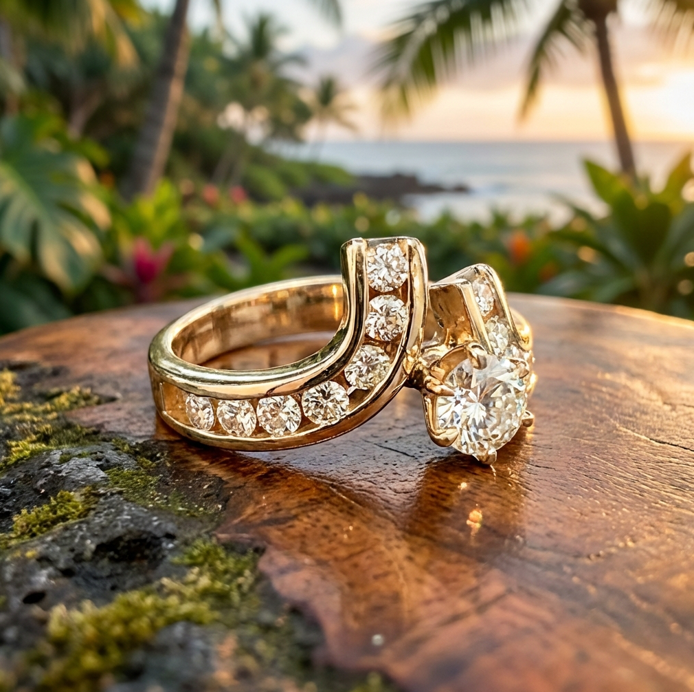 1.25 Carats Engagement or Right Hand Ring