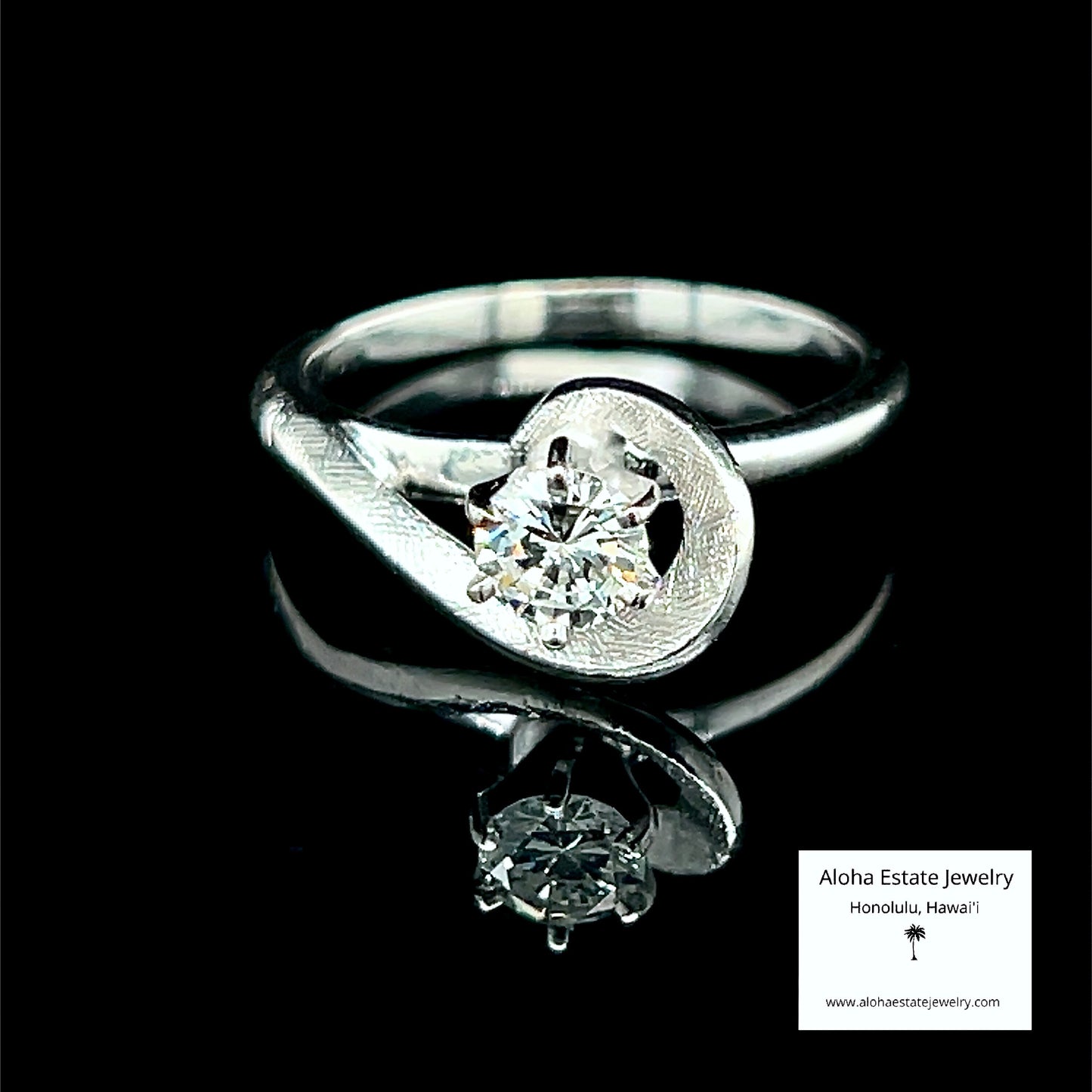 Vintage Mid-Century .40 Carat Diamond Solitaire Ring