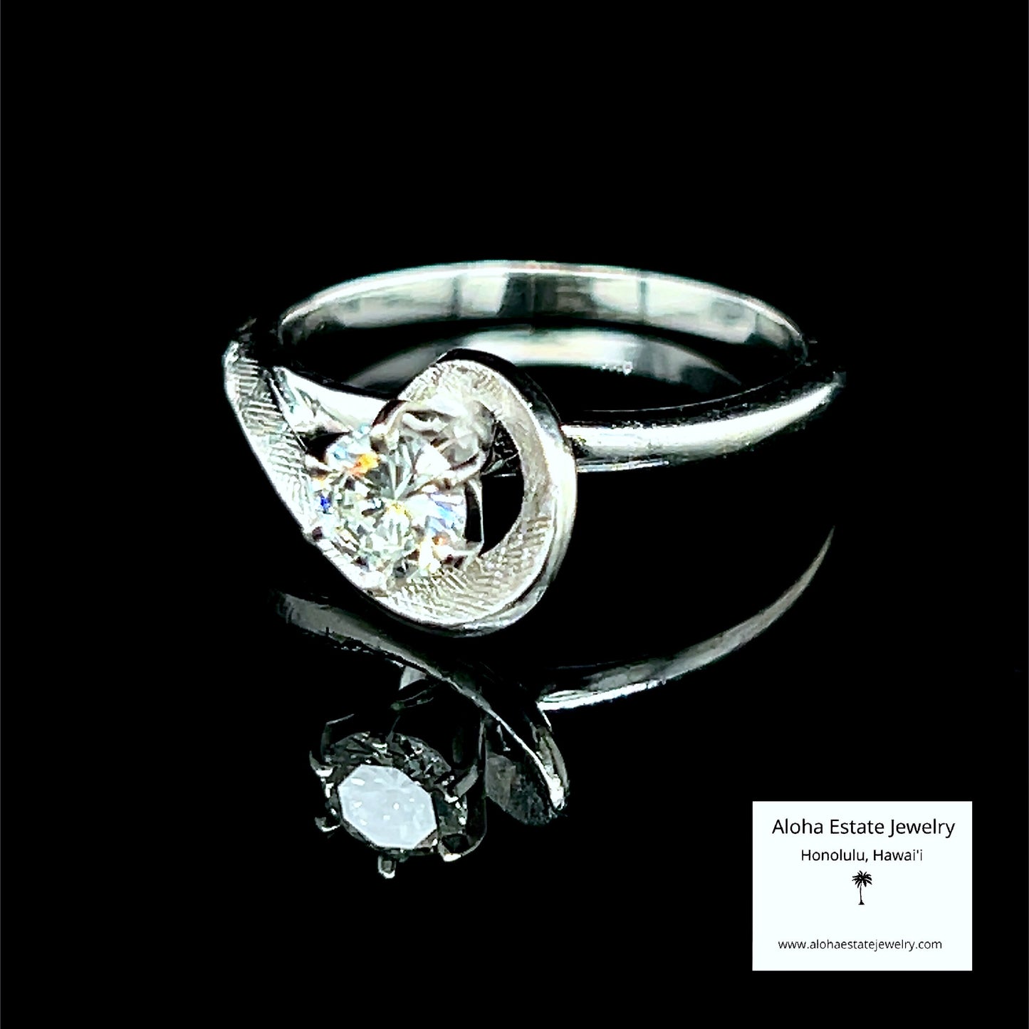 Vintage Mid-Century .40 Carat Diamond Solitaire Ring