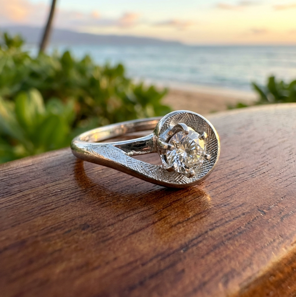 Vintage Mid-Century .40 Carat Diamond Solitaire Ring