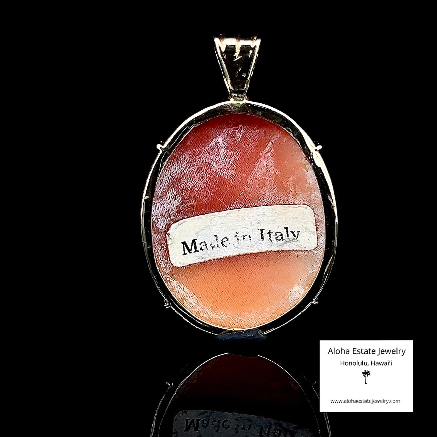 Vintage 1960s Italian Hand Carved Shell Cameo