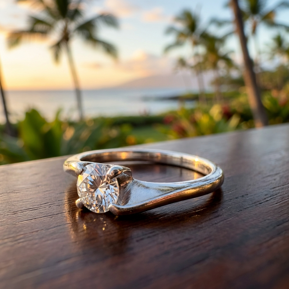 1/3-Carat VS Clarity Diamond Solitaire in 14k White Gold