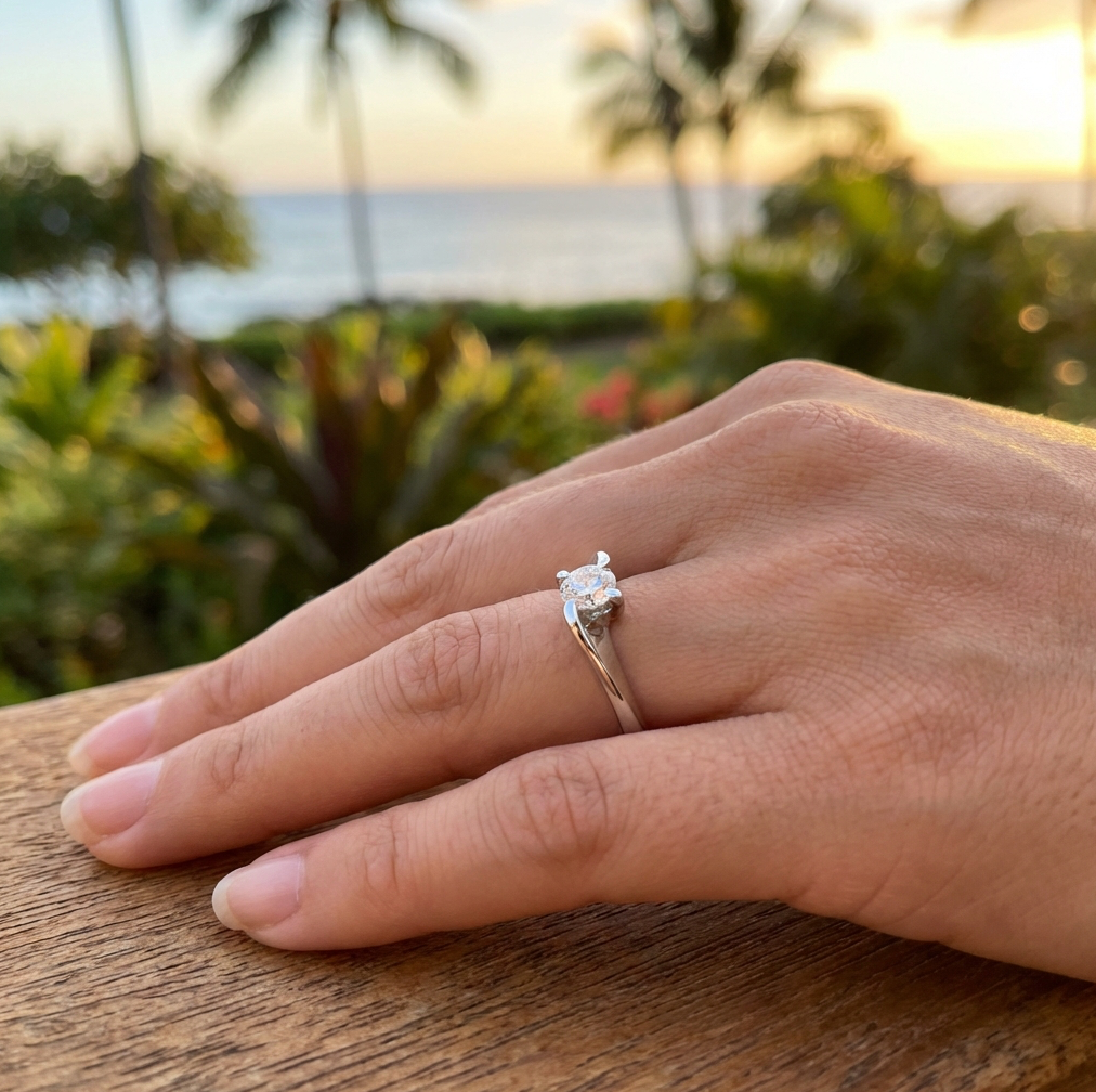 1/3-Carat VS Clarity Diamond Solitaire in 14k White Gold