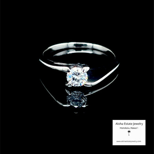 1/3-Carat VS Clarity Diamond Solitaire in 14k White Gold