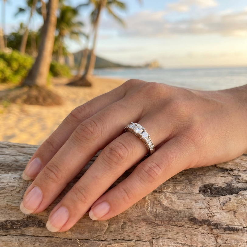 2/3-Carat Diamond Engagement Ring or Wedding Band