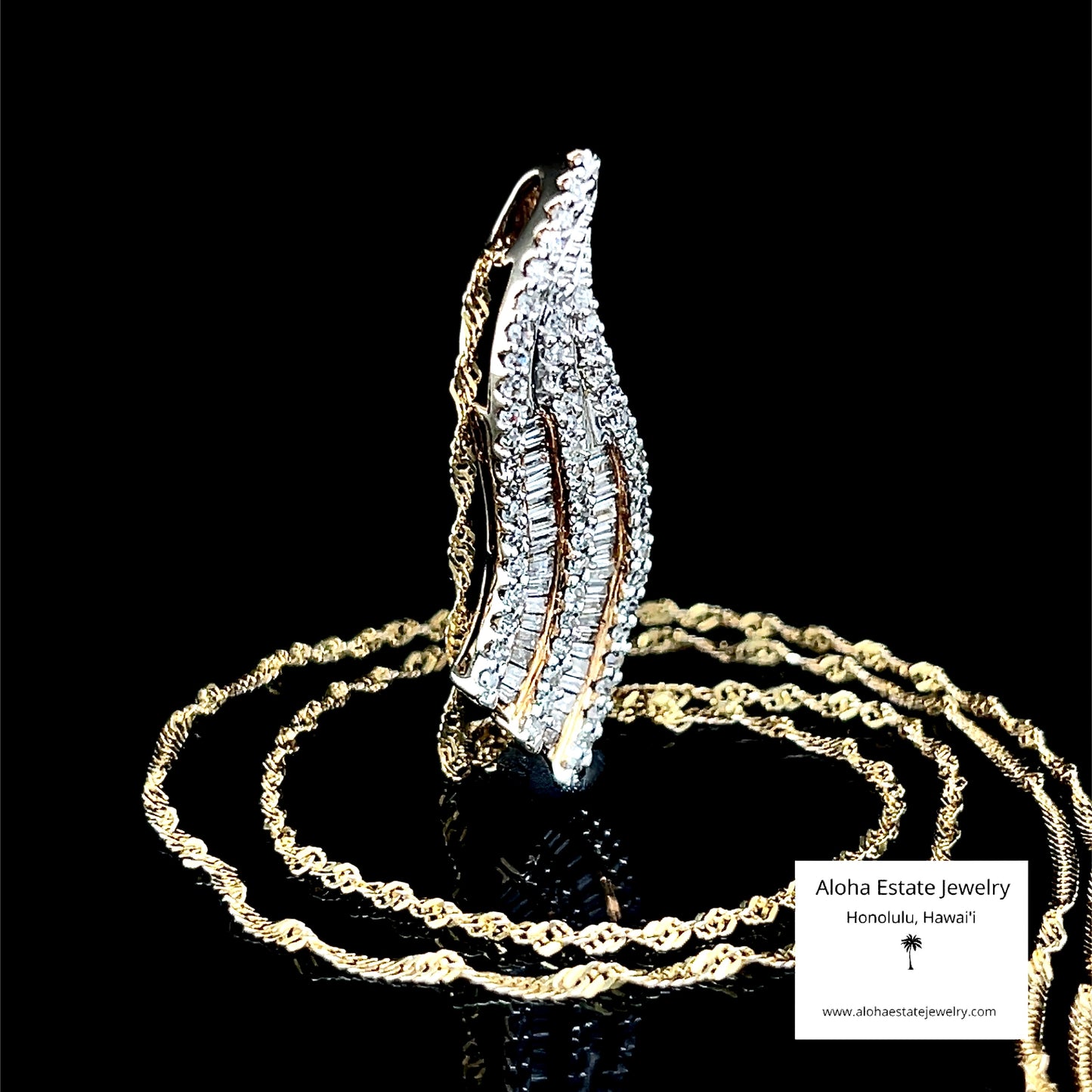 Vintage 1/2-Carat Diamond Waterfall Pendant