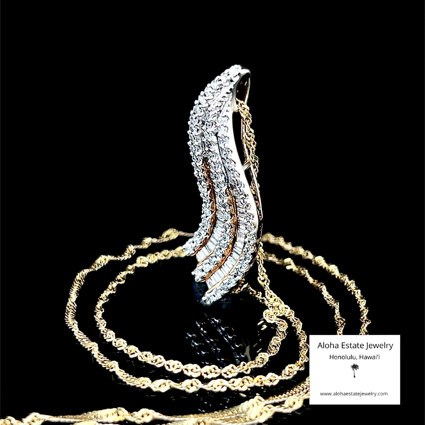 Vintage 1/2-Carat Diamond Waterfall Pendant