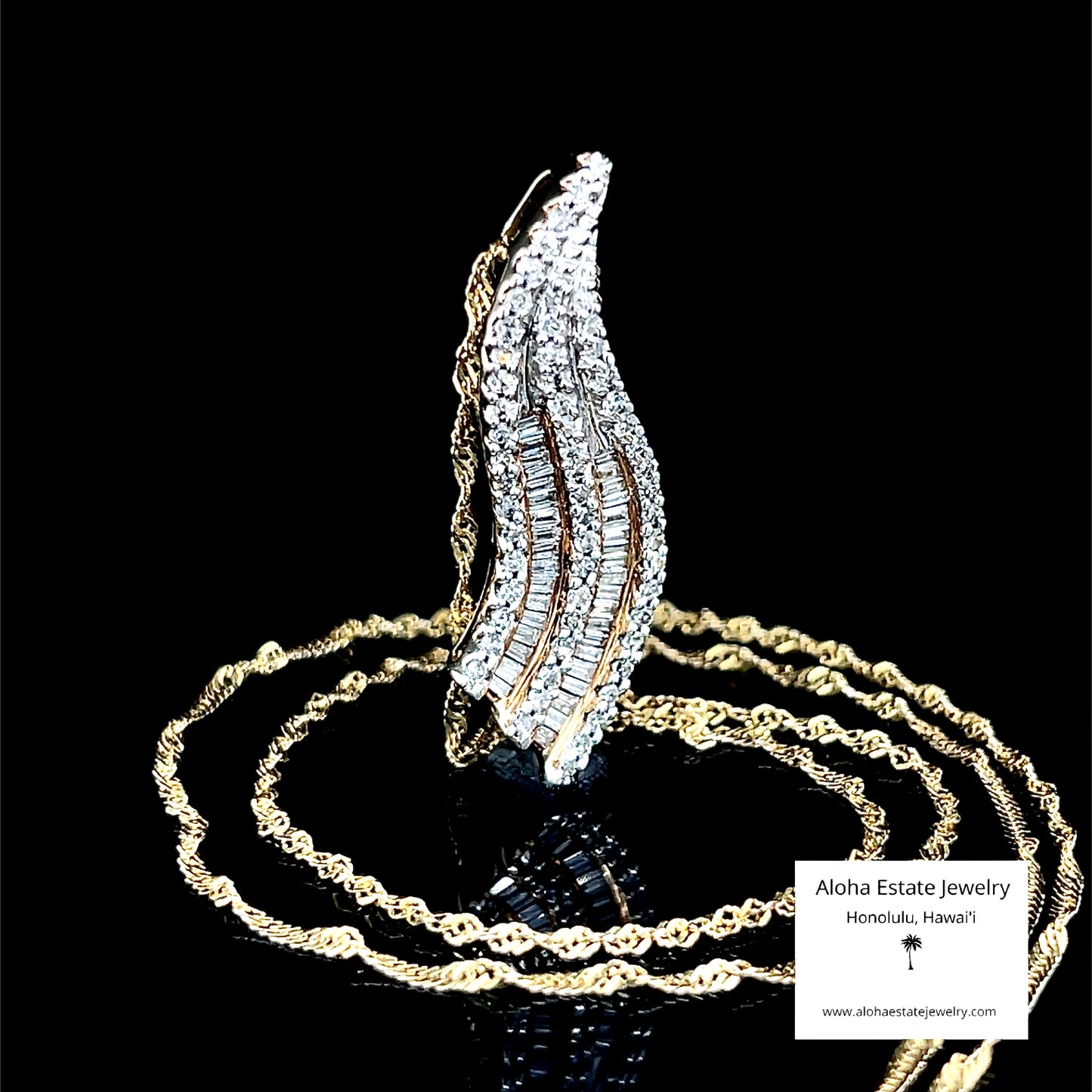 Vintage 1/2-Carat Diamond Waterfall Pendant