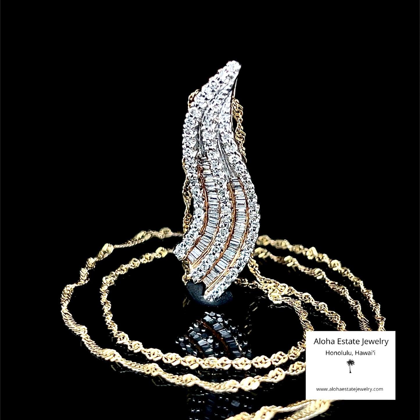 Vintage 1/2-Carat Diamond Waterfall Pendant