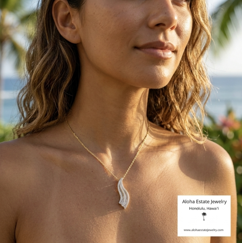 Vintage 1/2-Carat Diamond Waterfall Pendant