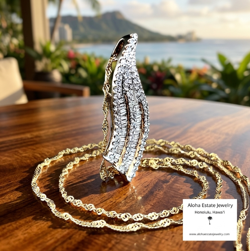 Vintage 1/2-Carat Diamond Waterfall Pendant