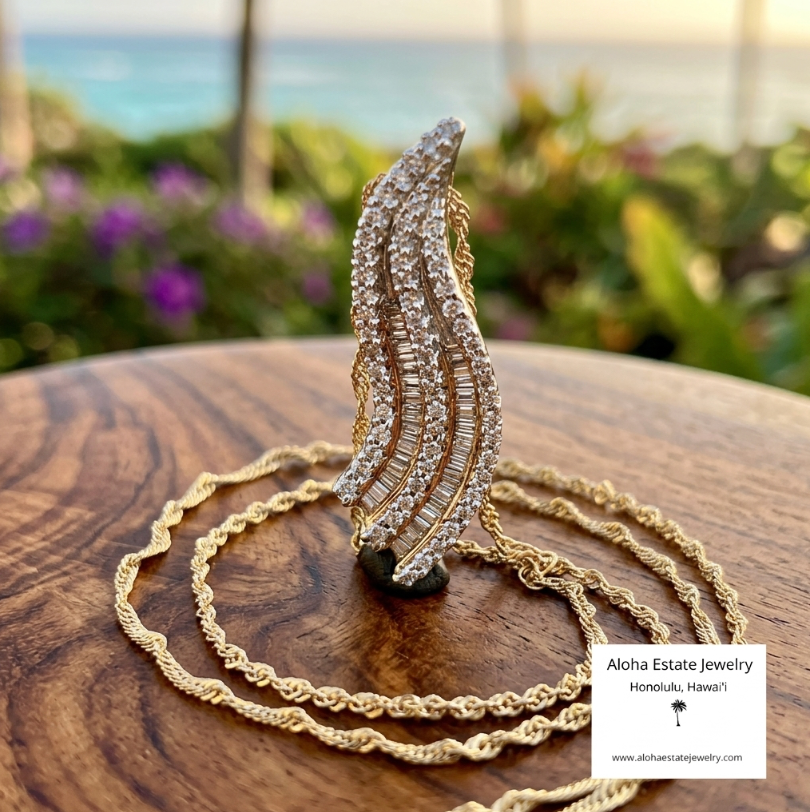 Vintage 1/2-Carat Diamond Waterfall Pendant