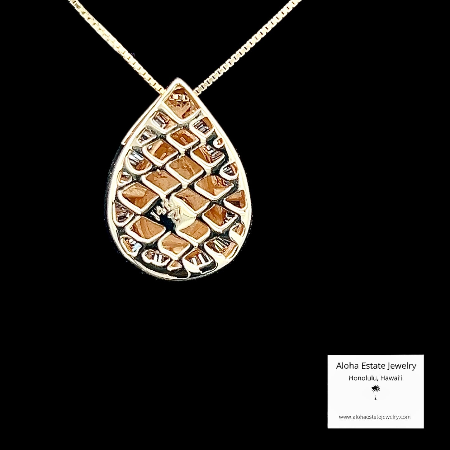 Vintage 1/2 Carat Diamond Teardrop Pendant