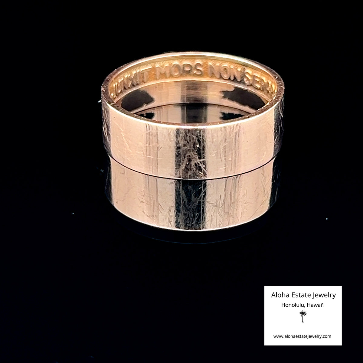 Vintage Masonic Yod Ring, 10K Gold, Dated & Engraved