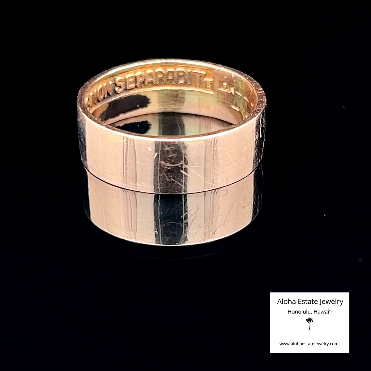 Vintage Masonic Yod Ring, 10K Gold, Dated & Engraved