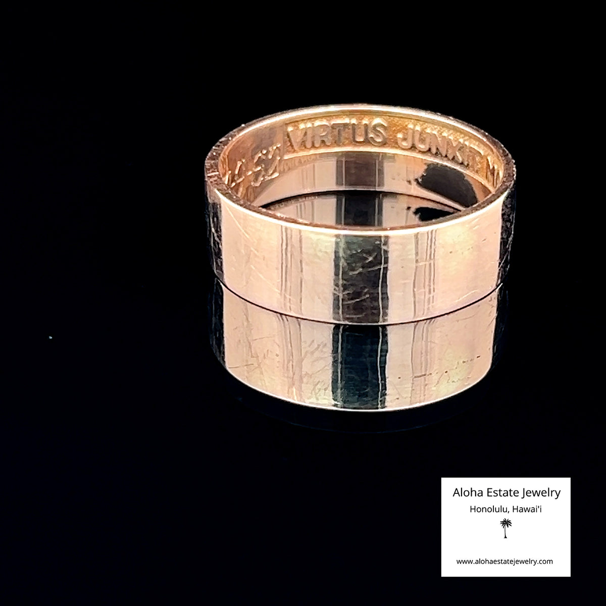 Vintage Masonic Yod Ring, 10K Gold, Dated & Engraved