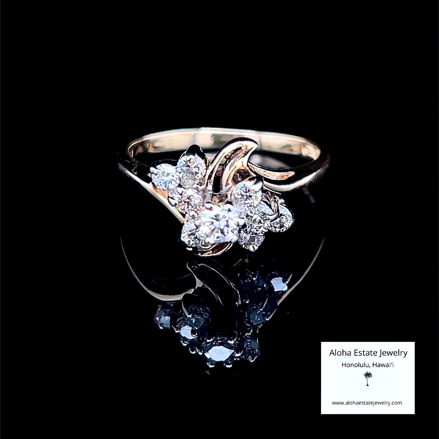 Lovely 14K 1/2-Carat TW Diamond Ballerina Ring