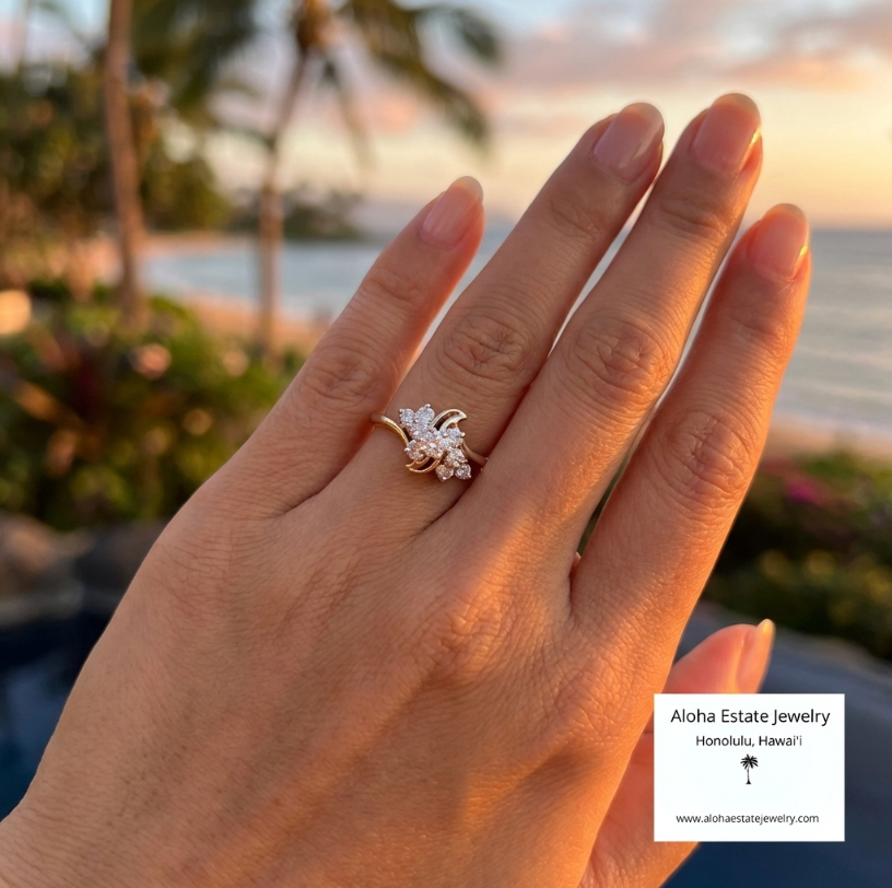 Lovely 14K 1/2-Carat TW Diamond Ballerina Ring