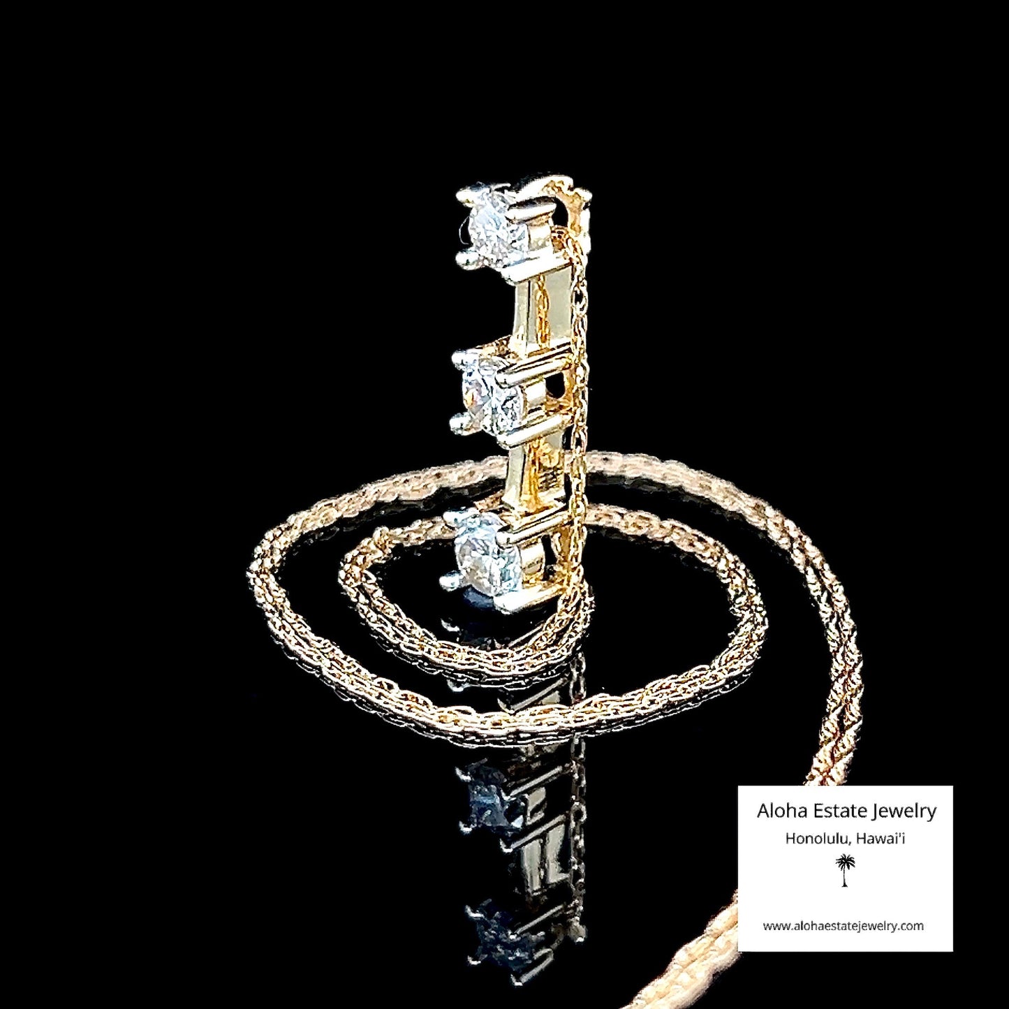 1/2-Carat 3-Diamond Past, Present, and Future Pendant