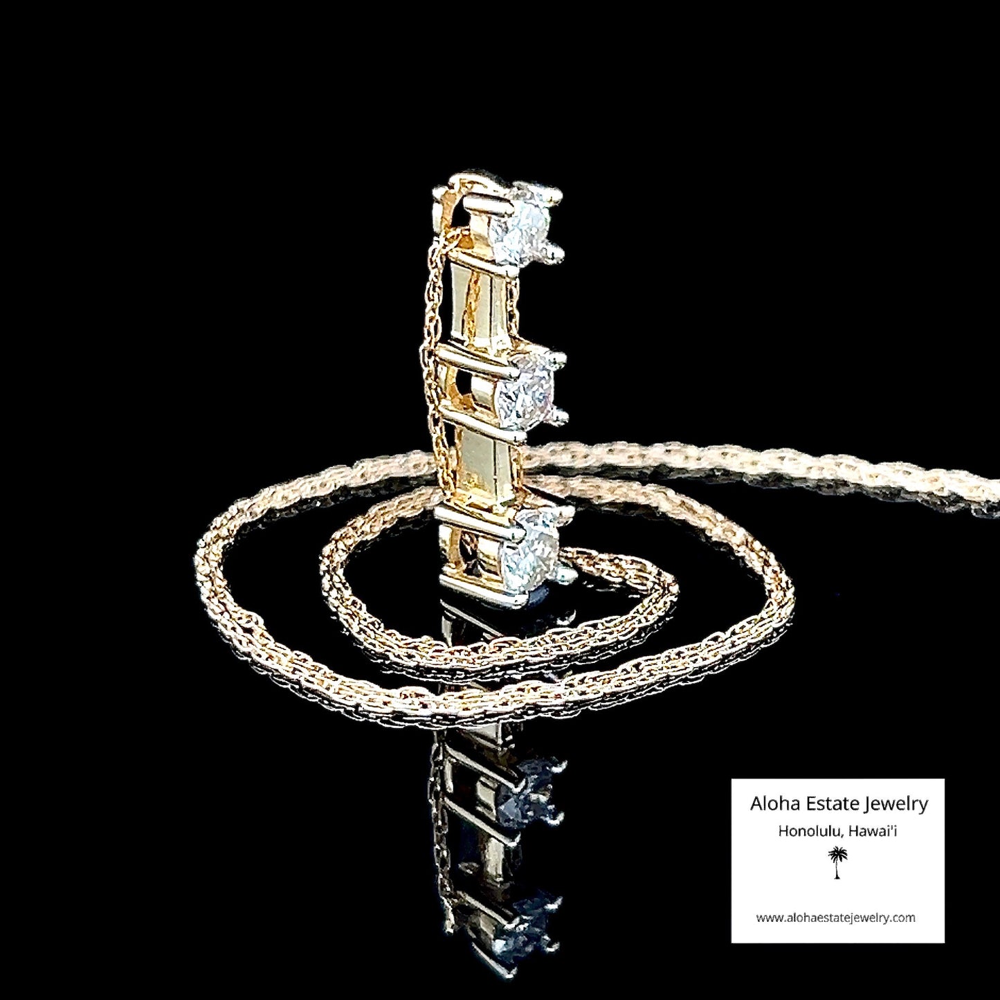 1/2-Carat 3-Diamond Past, Present, and Future Pendant