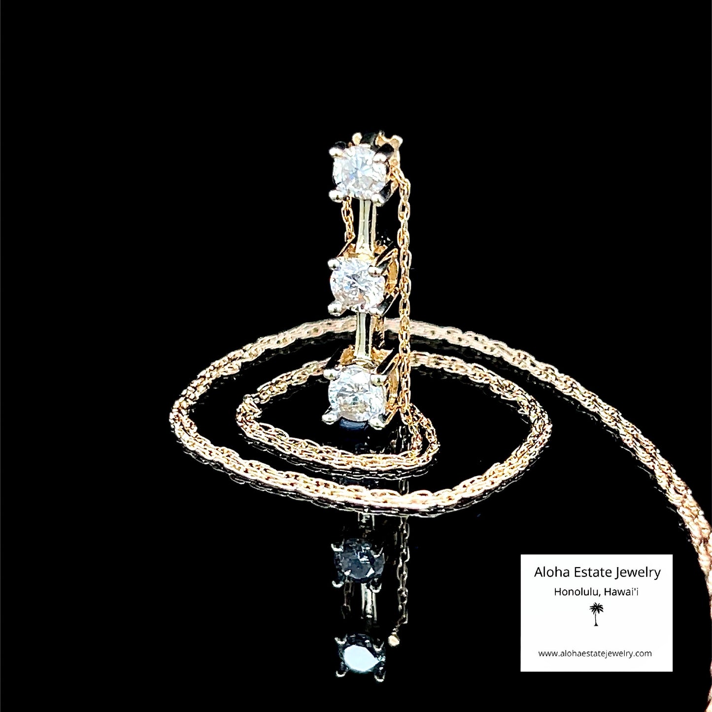 1/2-Carat 3-Diamond Past, Present, and Future Pendant