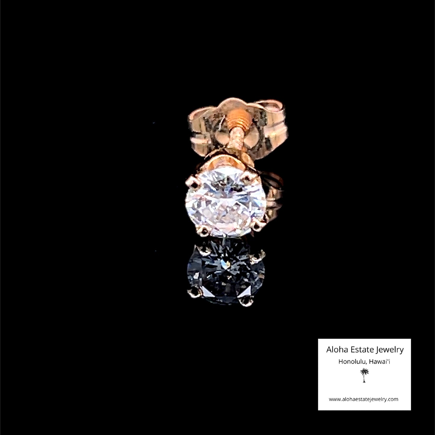 His or Hers! One-Third Carat+ Single Diamond Stud Earring