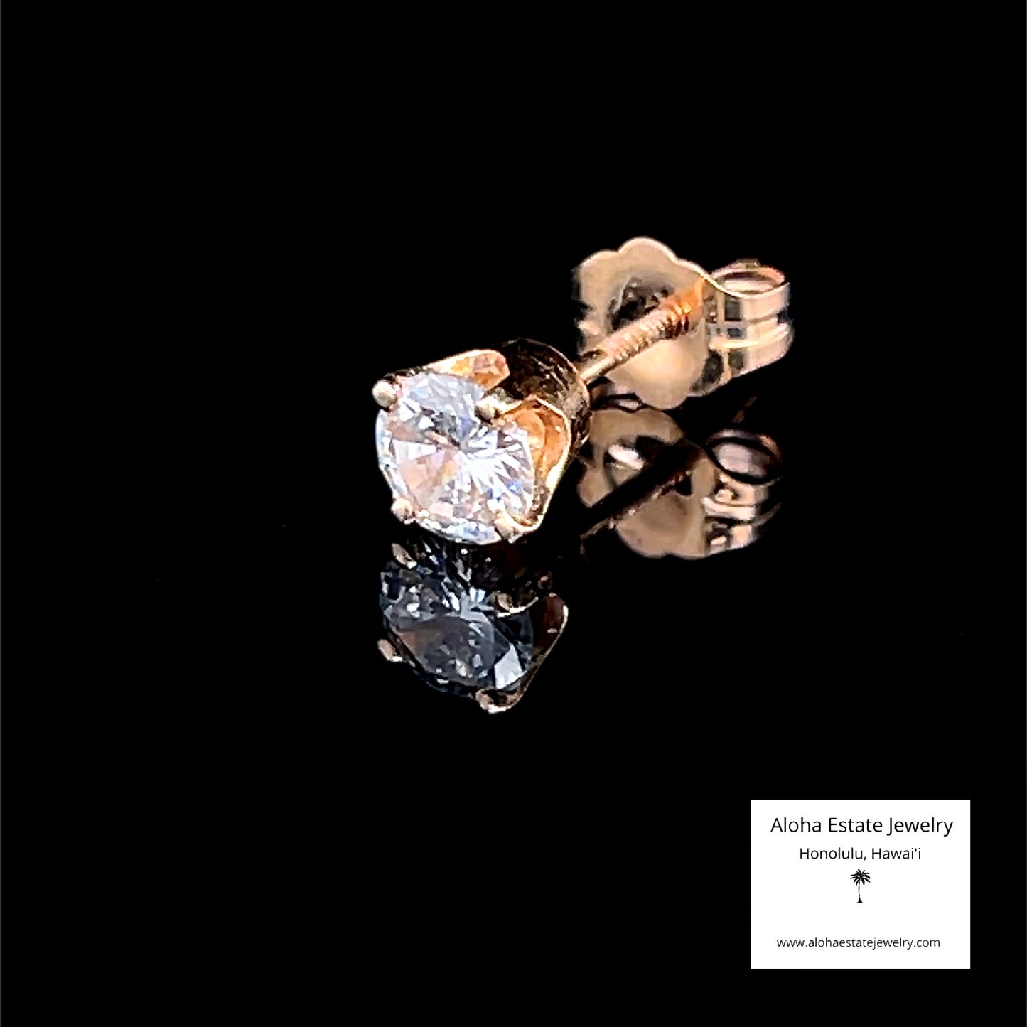 His or Hers! One-Third Carat+ Single Diamond Stud Earring