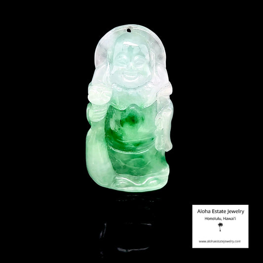 Jadeite Standing Buddha Pendant