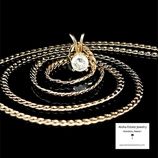 One-Quarter Carat Diamond Solitaire Pendant