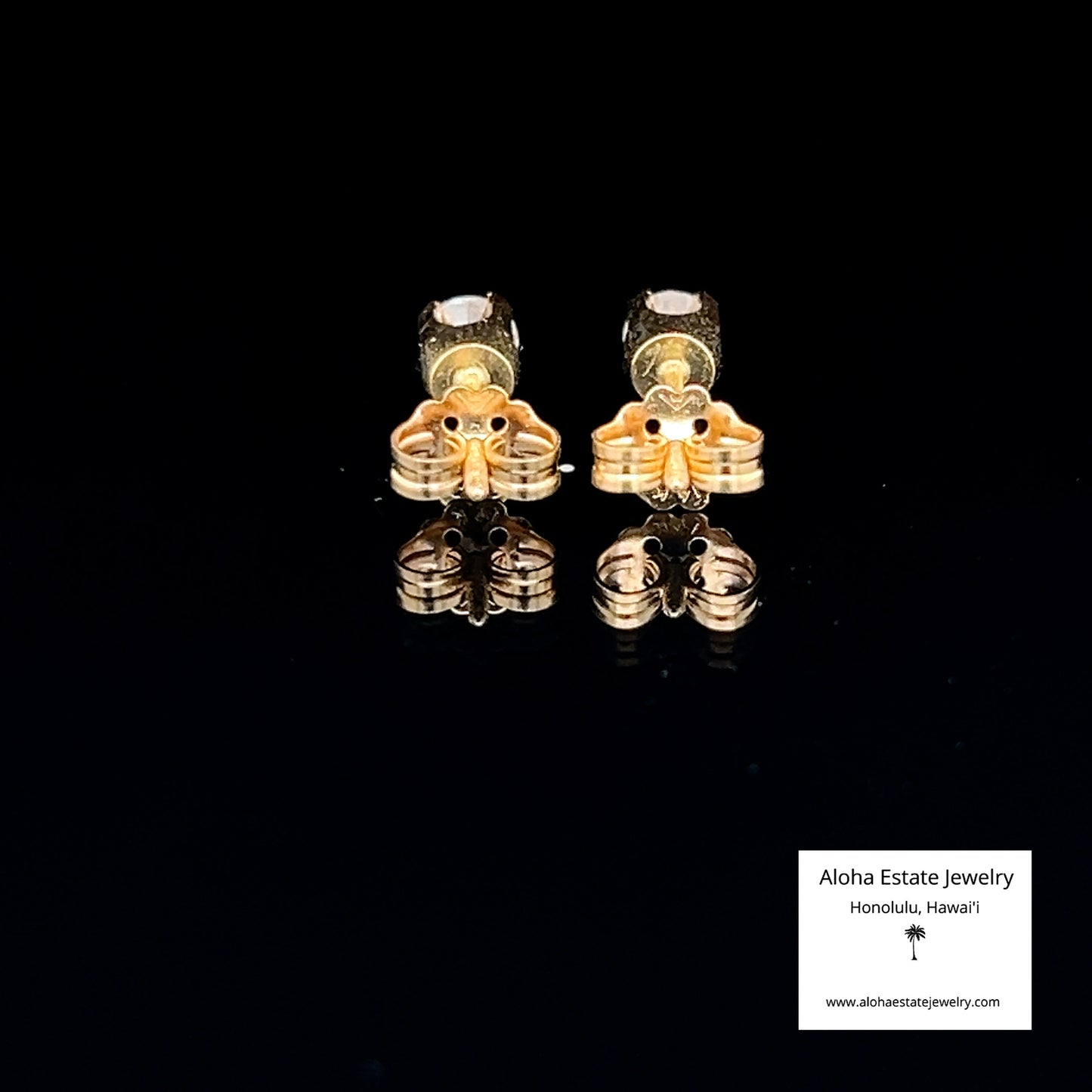 So Lovely Pair 14K Diamond Stud Earrings .40 Carat