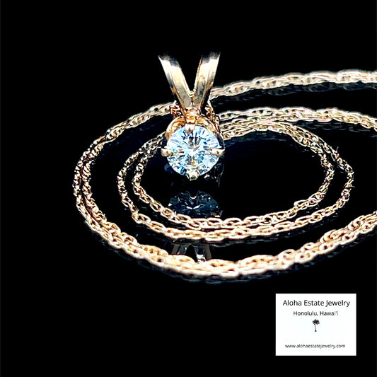 Classic 1/4-Carat+ Estate Diamond Solitaire