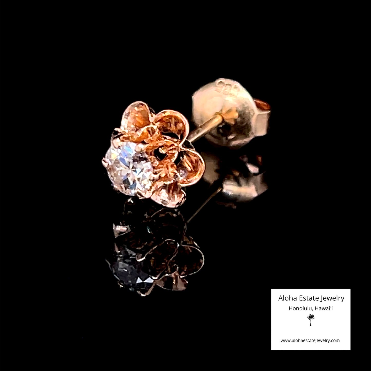 Single 1/4-Carat+ Diamond Earring In 14K Buttercup Setting