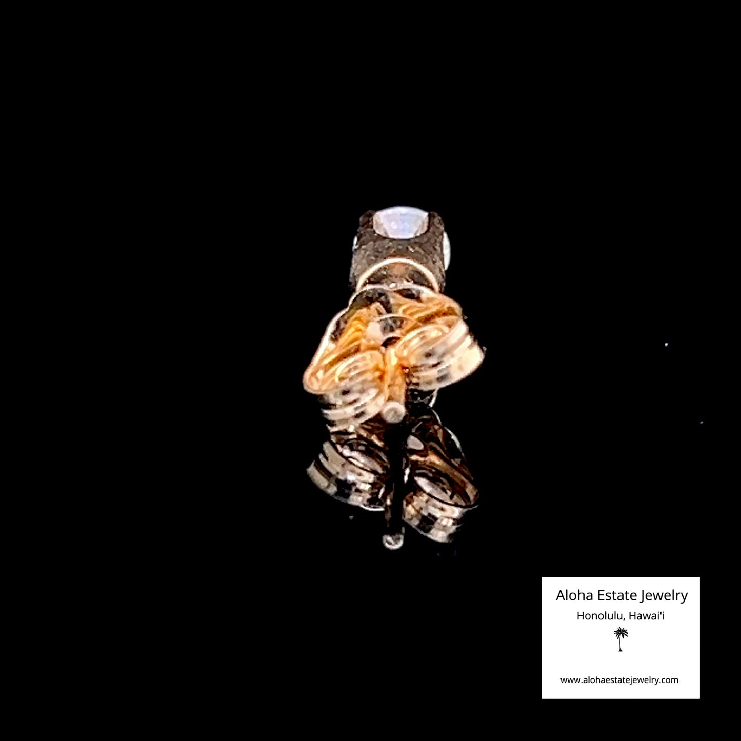 Single Estate One-Quarter Carat Diamond Solitaire Earring