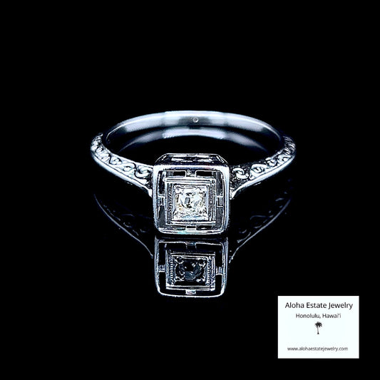 Antique Lady's Edwardian Engagement Ring