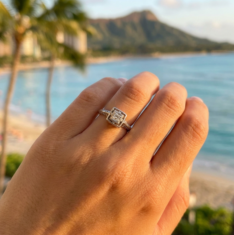 Antique Lady's Edwardian Engagement Ring