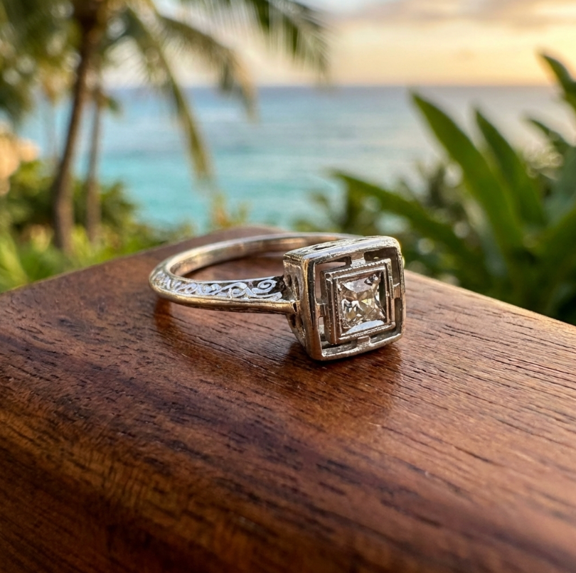 Antique Lady's Edwardian Engagement Ring