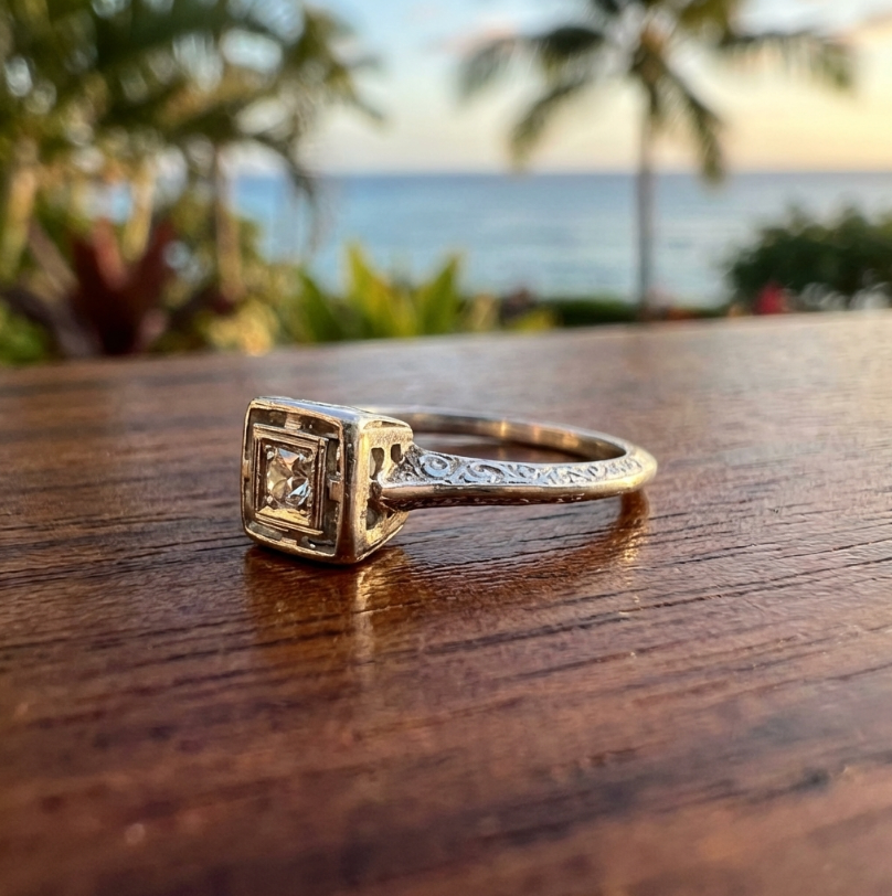 Antique Lady's Edwardian Engagement Ring
