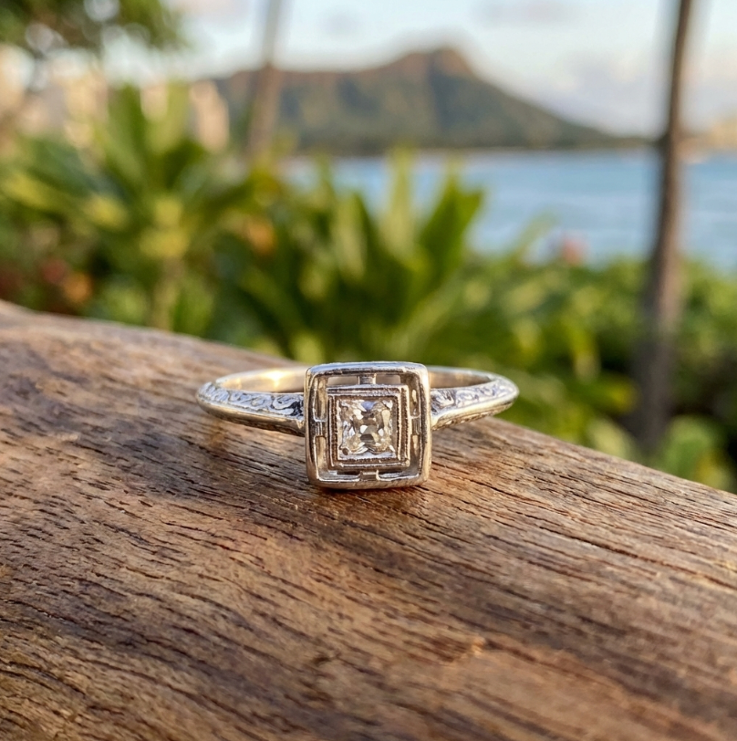 Antique Lady's Edwardian Engagement Ring