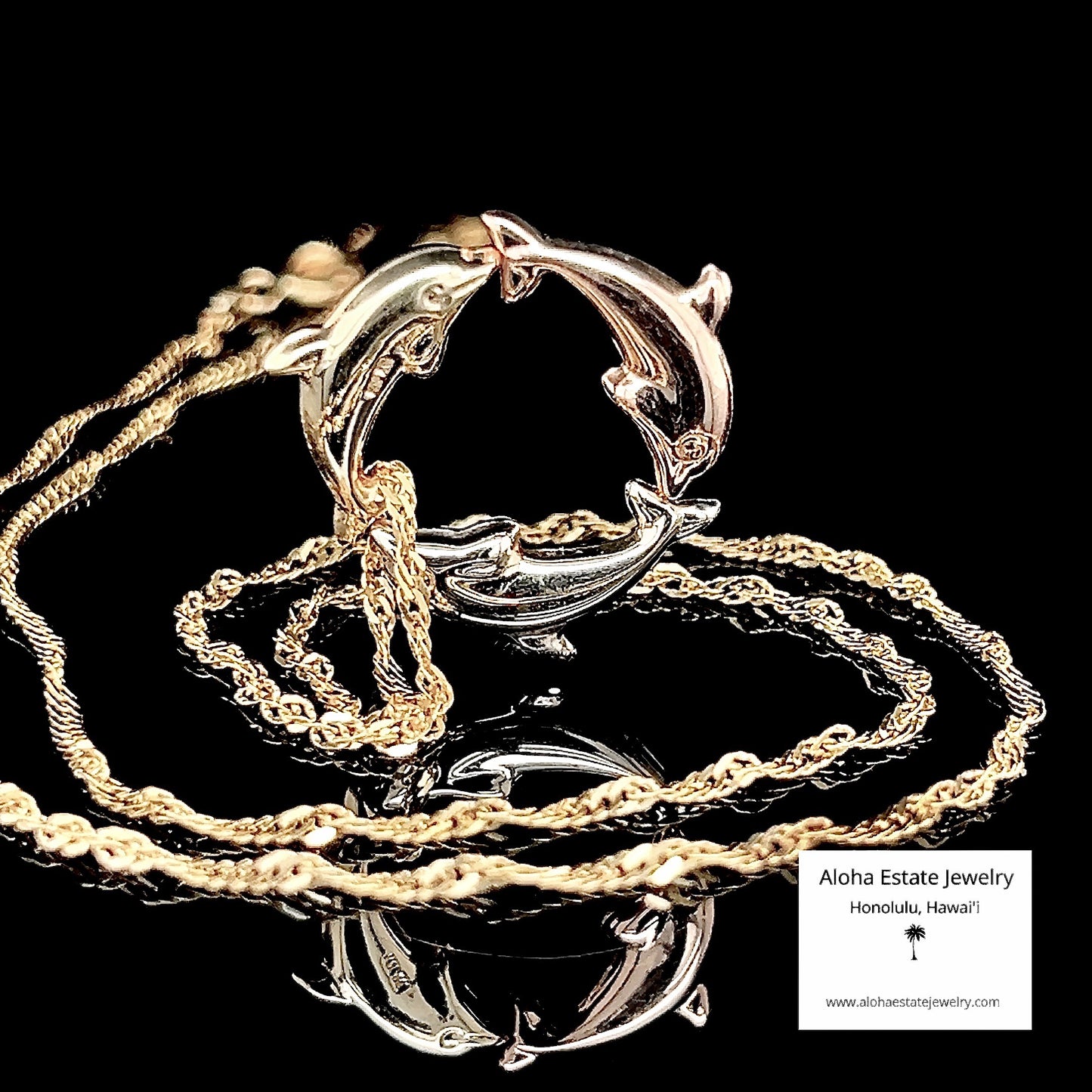 14K Hawaiian Dolphin "Nai'a" Pendant