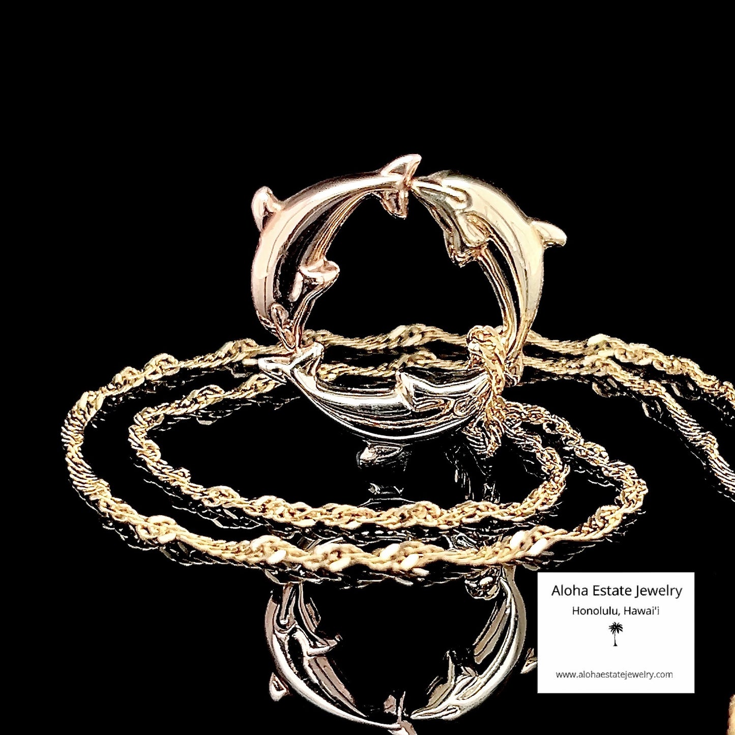 14K Hawaiian Dolphin "Nai'a" Pendant