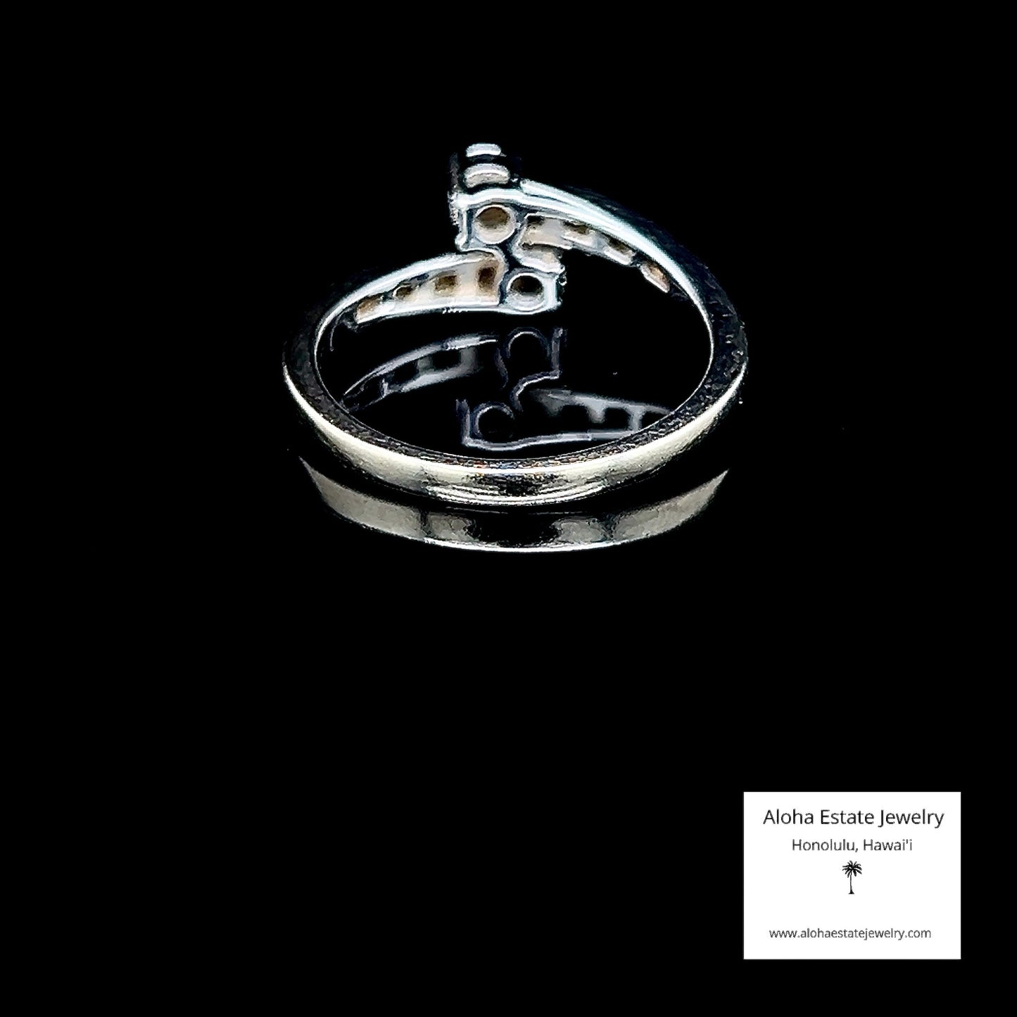 Vintage 14K White Gold and 3/4-Carat Diamonds Ring