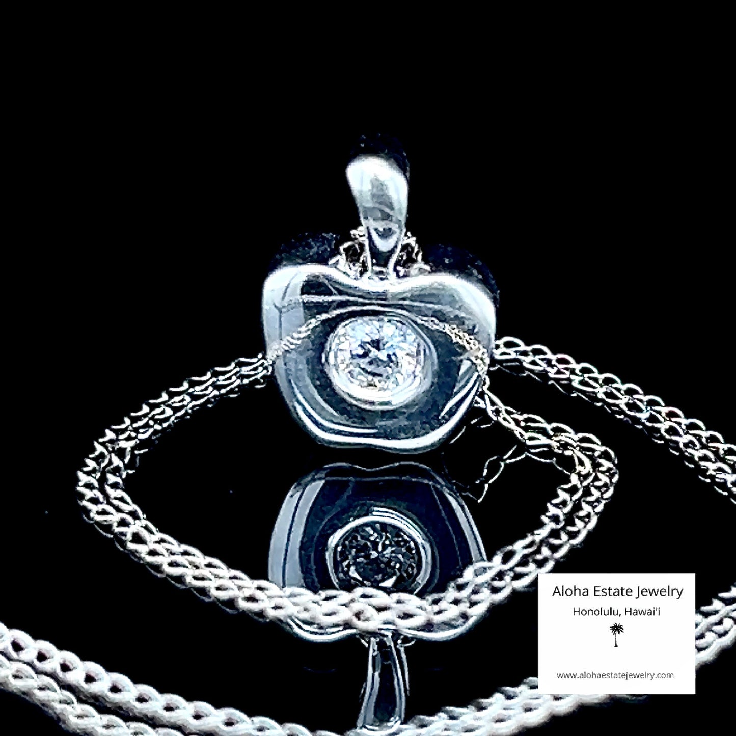 Vintage 0.20-Carat "Apple Of My Eye" Diamond Pendant