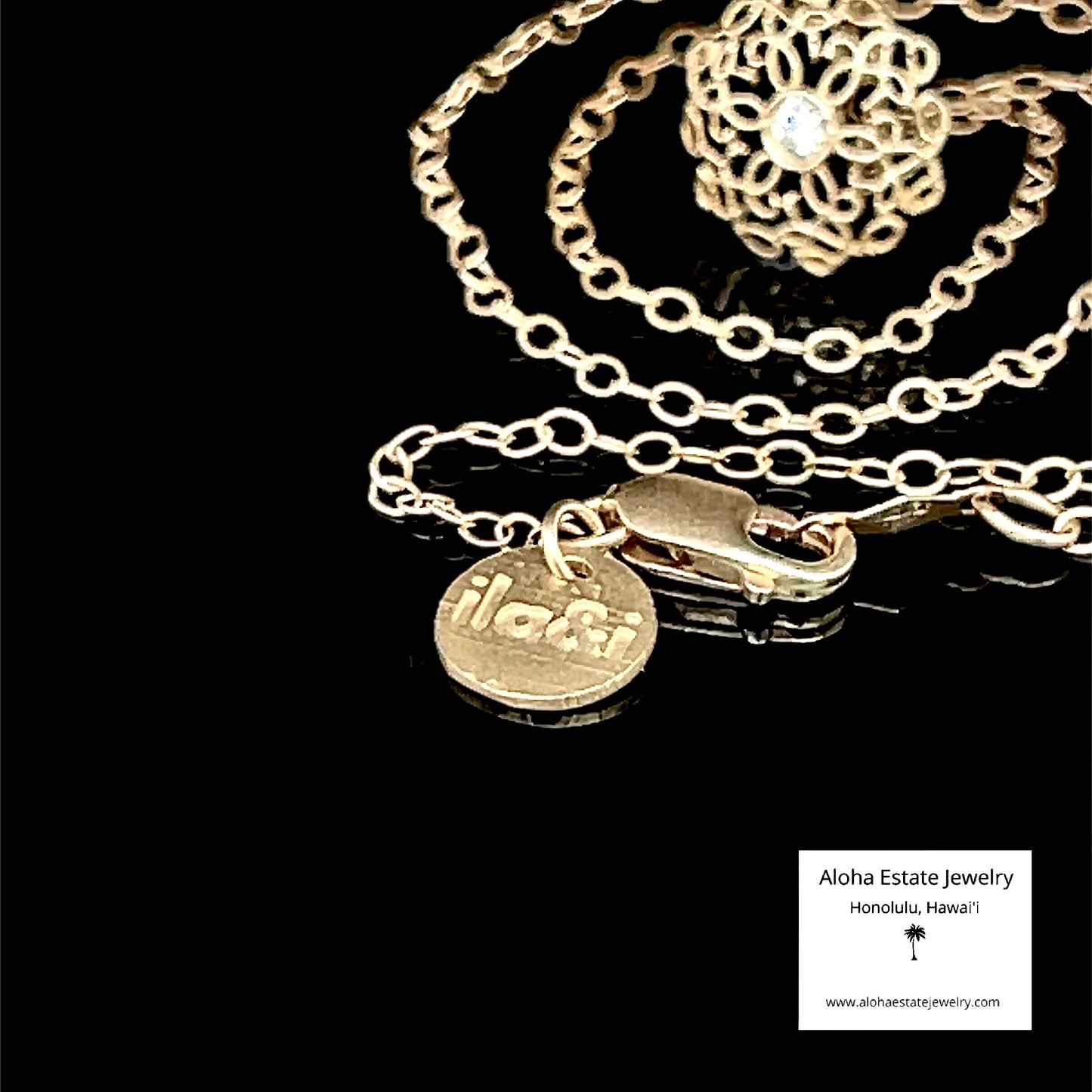 ila&i Filigree & Diamond Pendant / Necklace