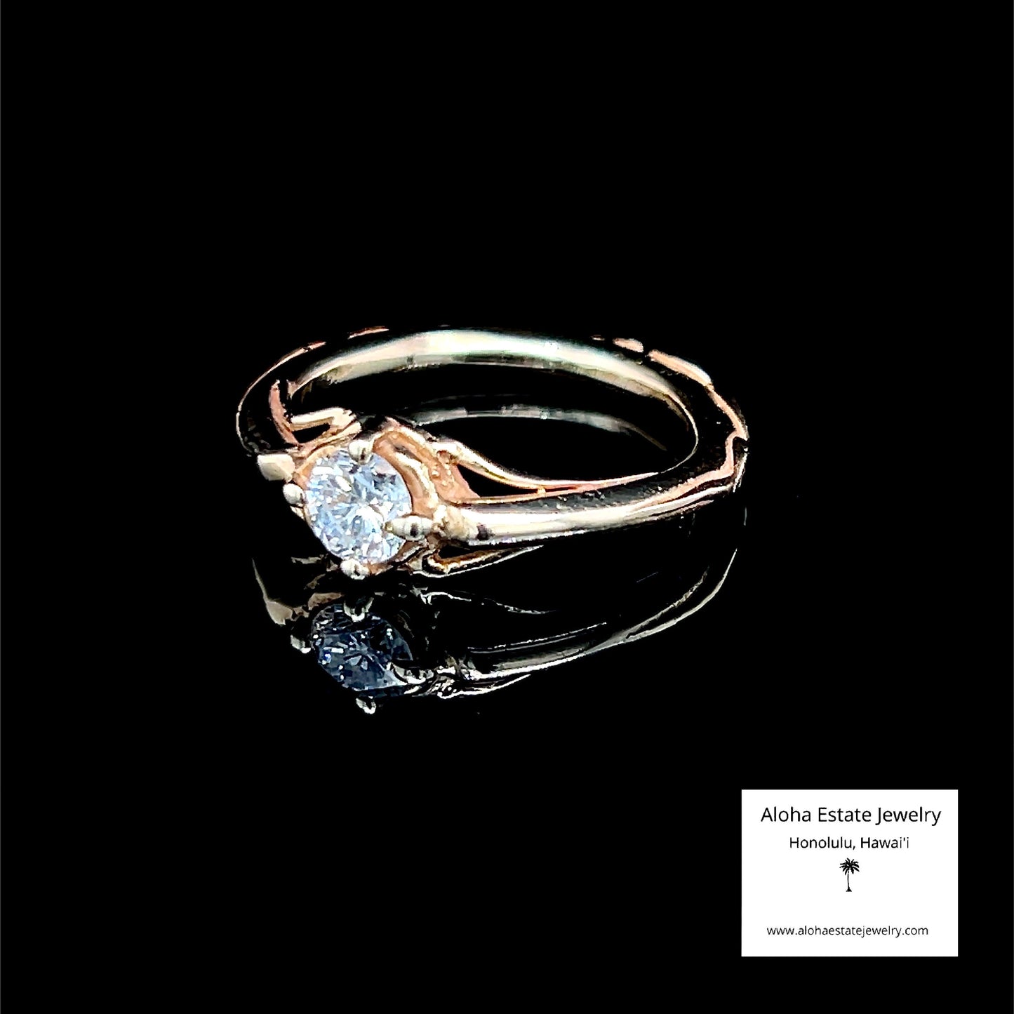 1/3-Carat Diamond Solitaire Engagement Ring in 10K Gold