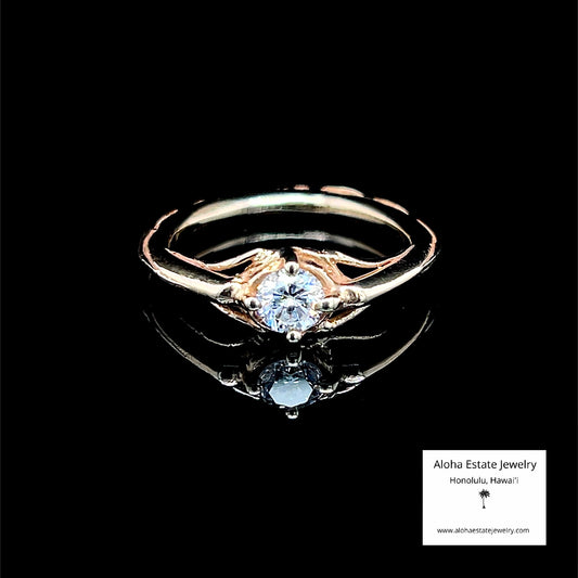 1/3-Carat Diamond Solitaire Engagement Ring in 10K Gold