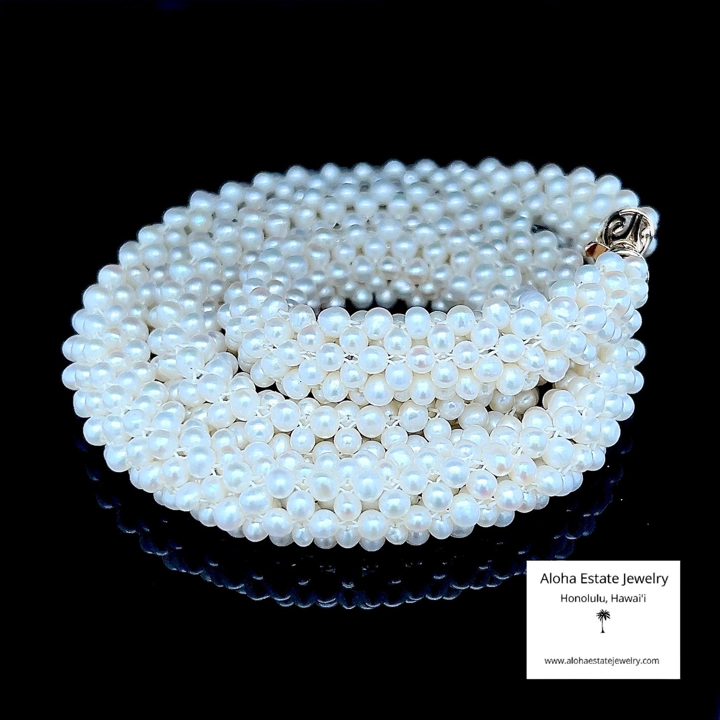 Vintage Albert David Rope Style Pearl Necklace