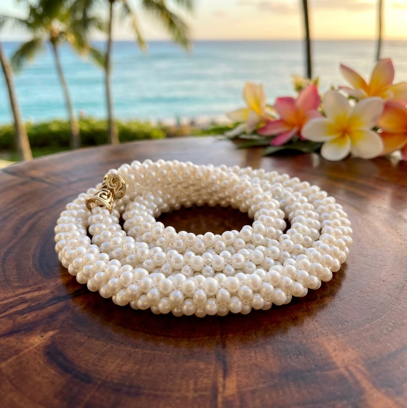 Vintage Albert David Rope Style Pearl Necklace