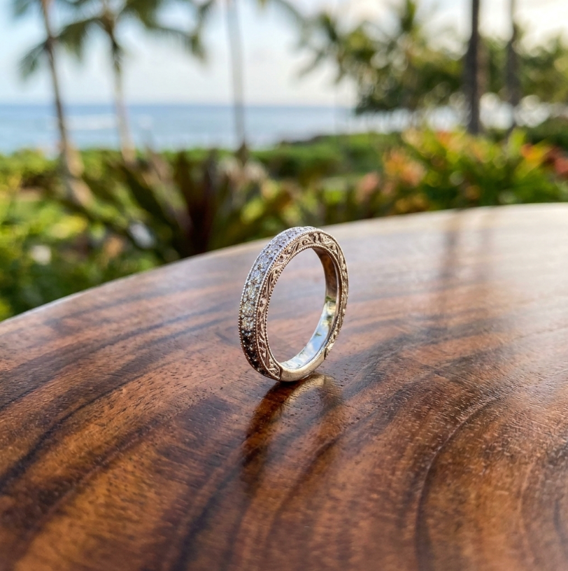 Estate 14K 1/4-Carat Neil Lane Diamonds Wedding Band
