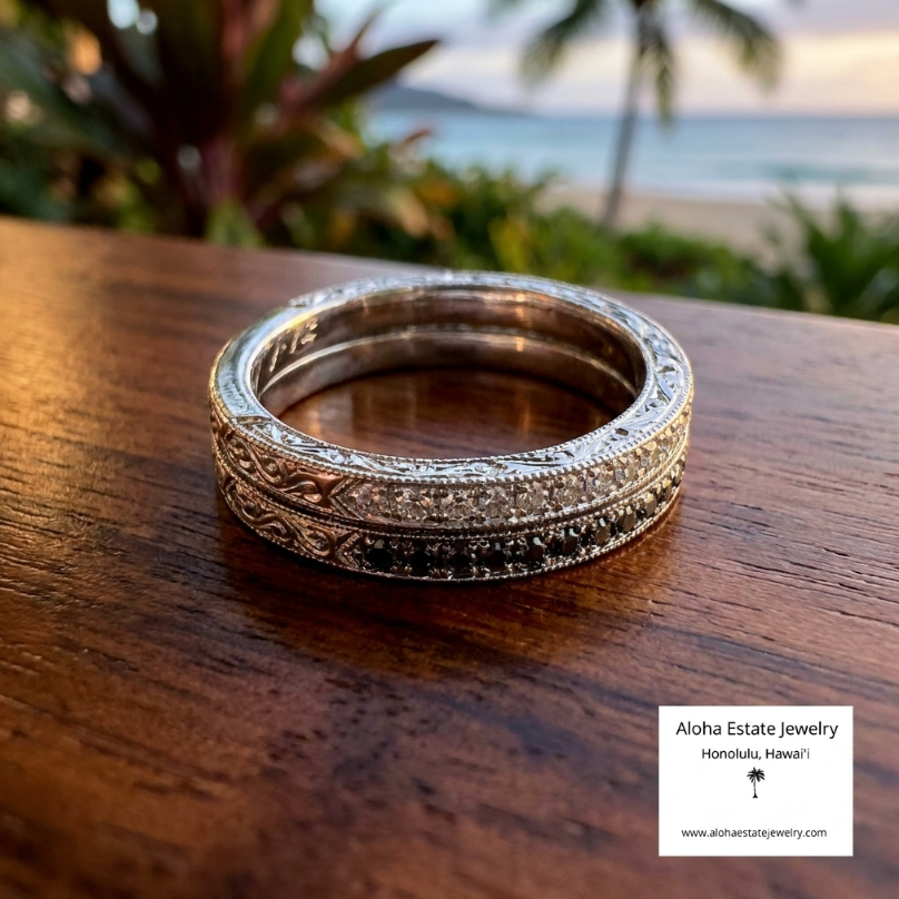 Estate 14K 1/4-Carat Neil Lane Diamonds Wedding Band
